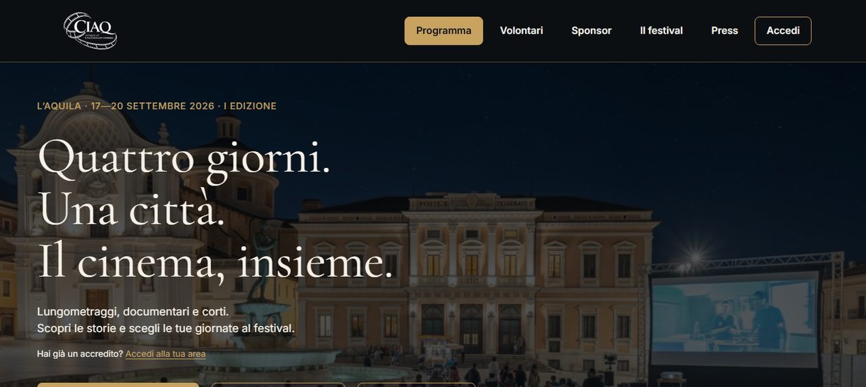 Home del sito CIAQ Film Festival