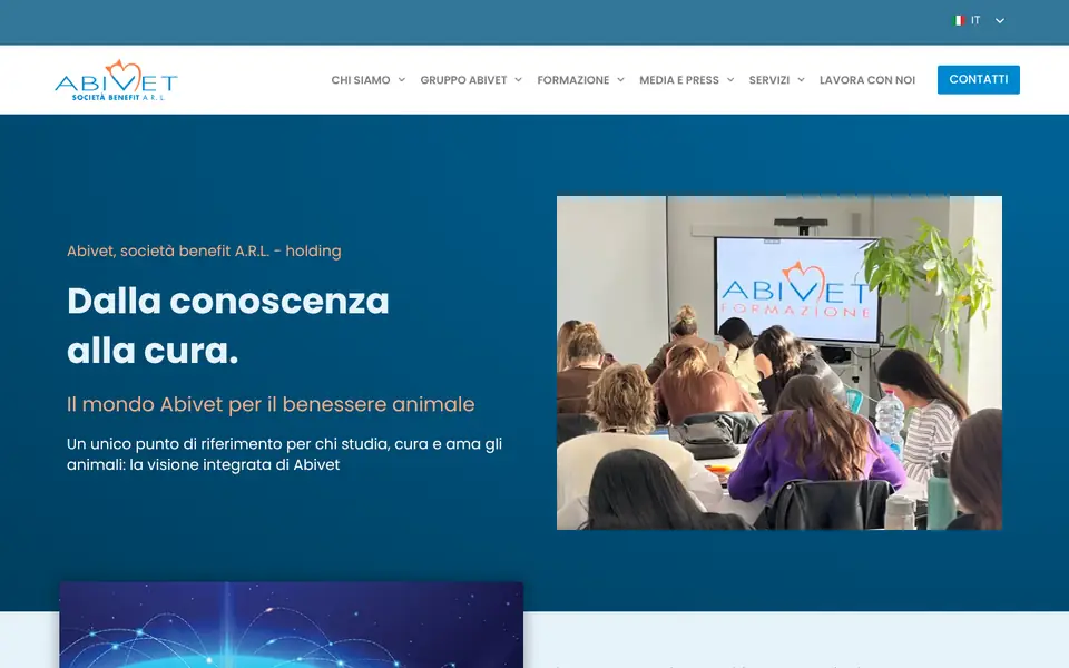 Abivet: home del sito
