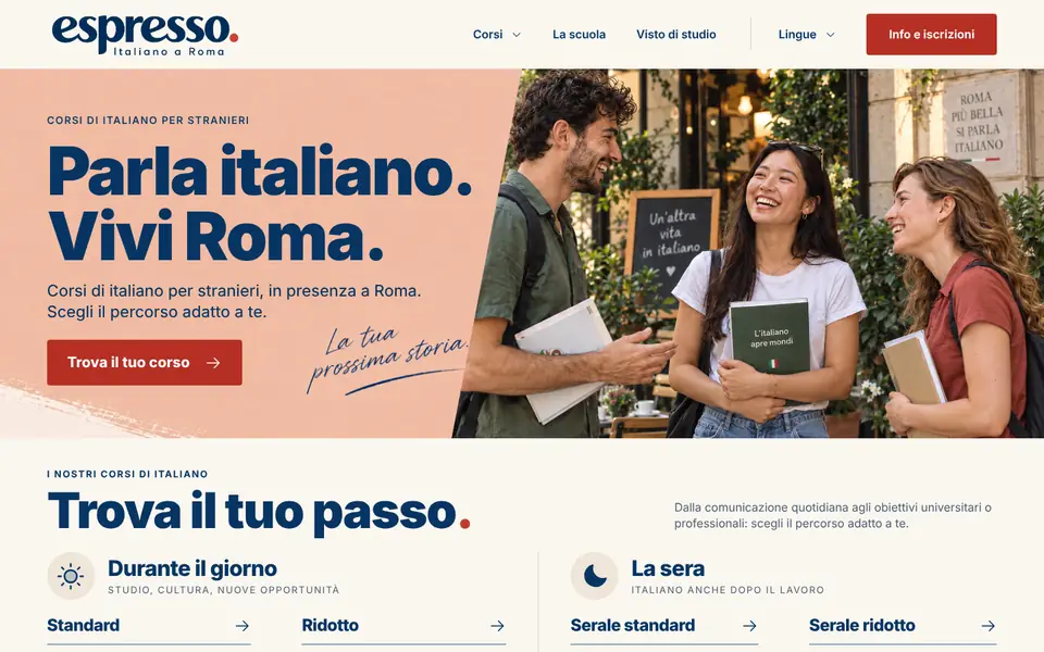 Espresso: home del sito