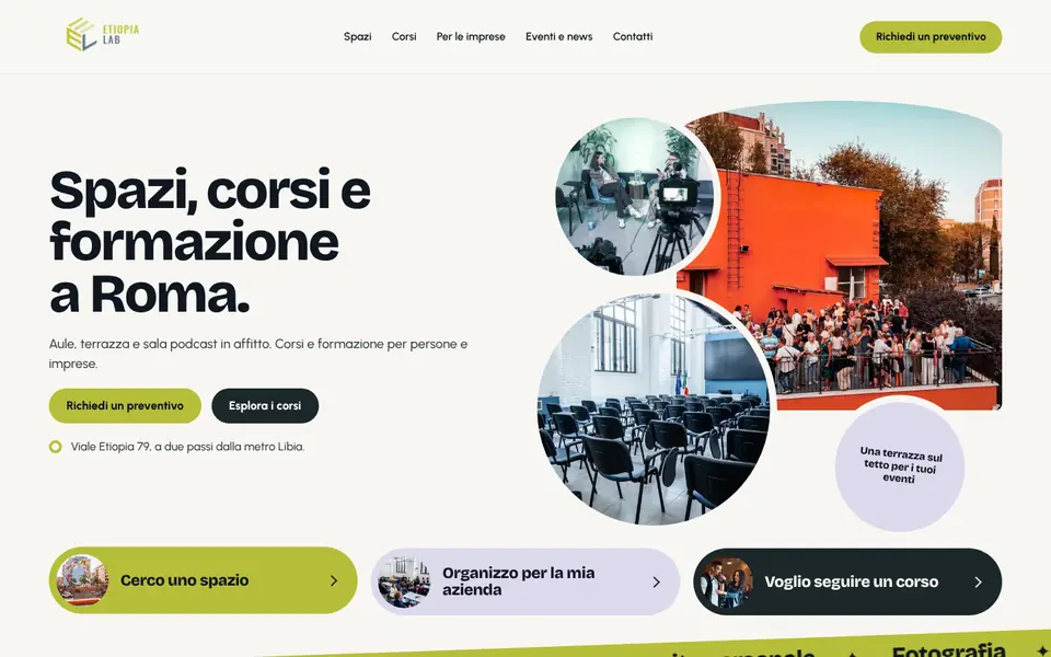 EtiopiaLab: home del sito