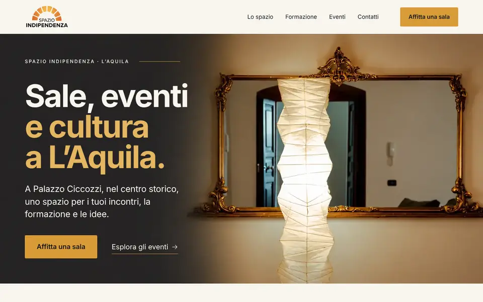 Spazio Indipendenza: home del sito