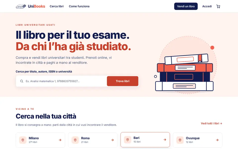 UniBooks: home del sito